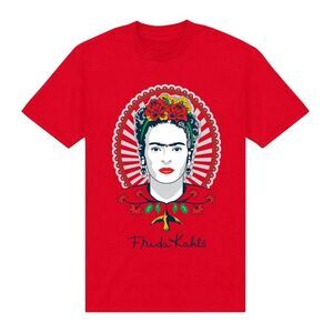 Frida Kahlo Unisex Adult Portrait T-Shirt / Red